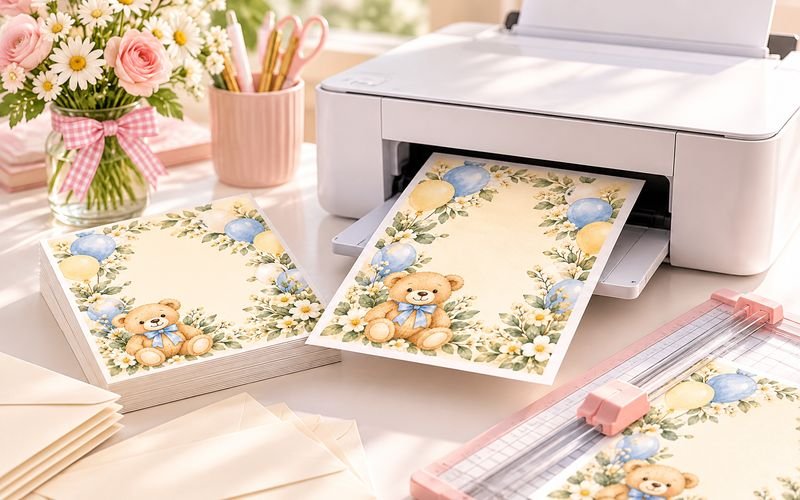A party invitation printing at home